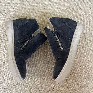 Steve Madden wedgie faux fur lined sneakers